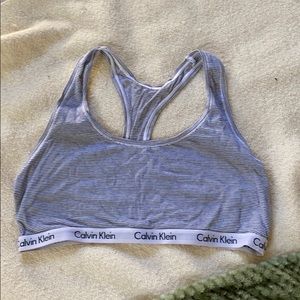 Striped Calvin Klein Lounge Bra